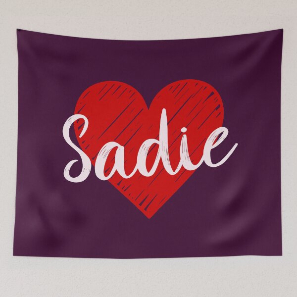 Item preview, Sadie Name Red Heart  designed and sold by Jeallan Designs.