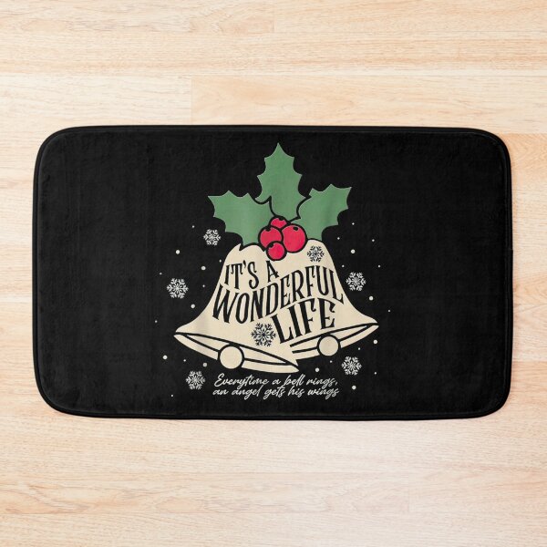 Item preview, Wonderful Life Movie Quote Christmas Bells Holly Vintage Design designed and sold by SaboCollita.