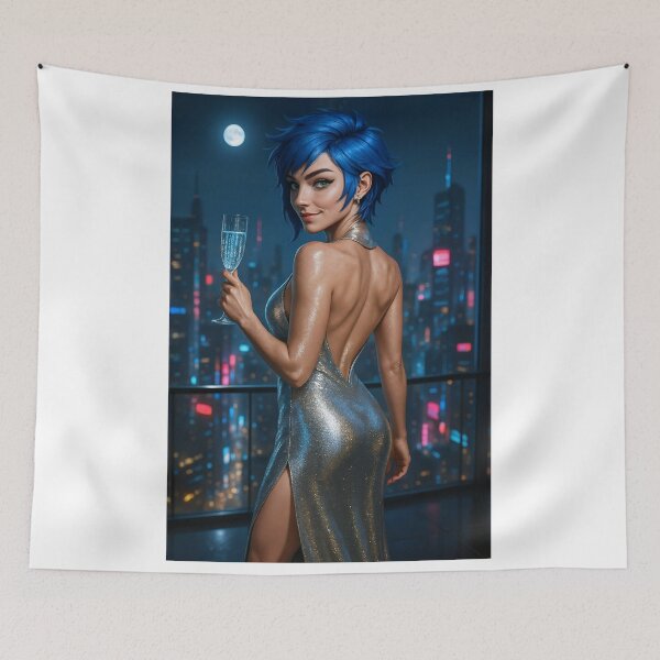Item preview, Cipher Thorne sparklingsilver dress city night designed and sold by CathryneDelamort.