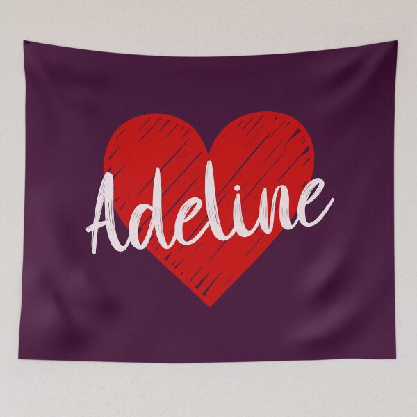 Item preview, Adeline Name Red Heart  designed and sold by Jeallan Designs.