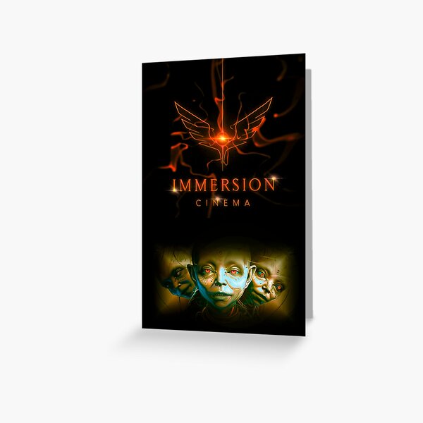 Immersion Cinema Movie Still by iServalan for BOI Science Fiction Books Greeting Card