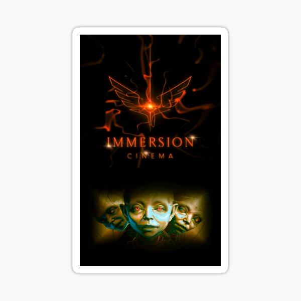 Immersion Cinema Movie Still by iServalan for BOI Transmissions by Sarnia de la Maré Sticker