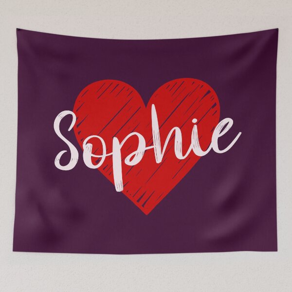 Item preview, Sophie Name Red Heart  designed and sold by Jeallan Designs.