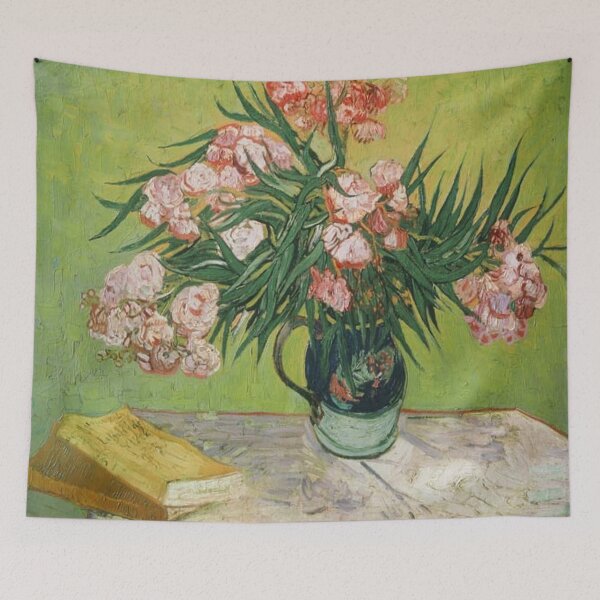 Item preview, Still life with oleander and books designed and sold by SharonTheFirst.