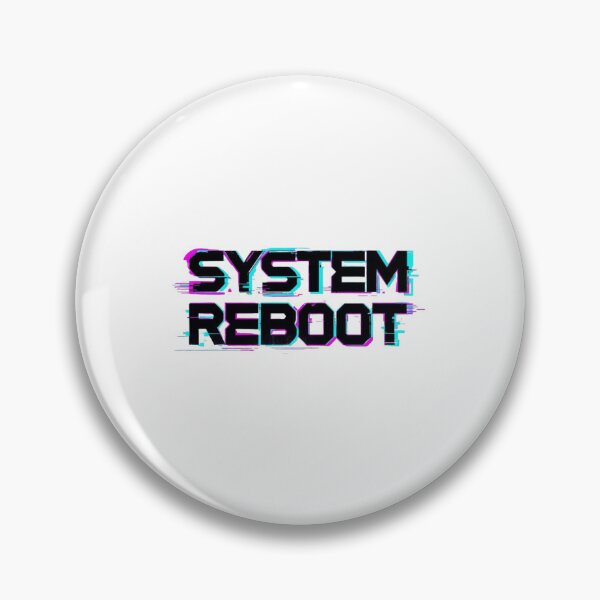 Item preview, SYSTEM REBOOT — Glitch Cyberpunk Y2K Tee designed and sold by EcoArtTees.