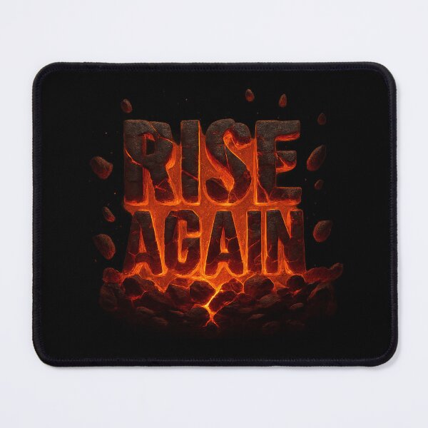 Item preview, Rise Again - Volcanic Stone Typography designed and sold by MKreative Studio.