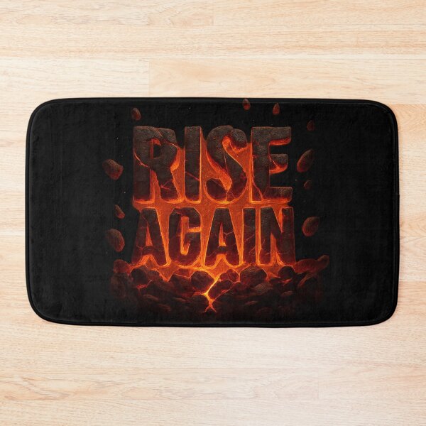 Item preview, Rise Again - Volcanic Stone Typography designed and sold by MKreative Studio.