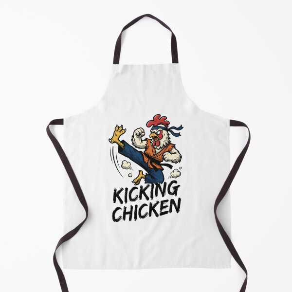 Item preview, Kung Fu Kicking Chicken Cartoon Art designed and sold by tollaru.