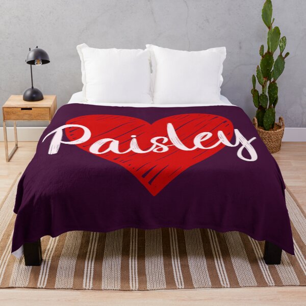 Item preview, Paisley Name Red Heart  designed and sold by Jeallan Designs.