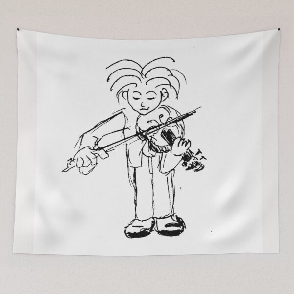 Item preview,  The Violonist  - The Bevilaqua original Ink  designed and sold by Helios Be. Lavsh.