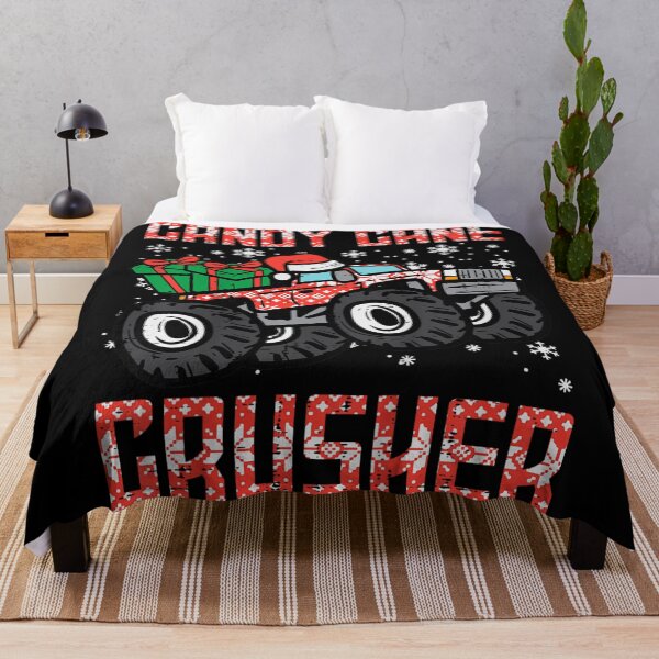 Item preview, Candy Cane Crusher Monster Truck Gifts Ugly Christmas Sweater Art designed and sold by SaboCollita.