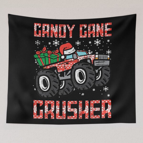 Item preview, Candy Cane Crusher Monster Truck Gifts Ugly Christmas Sweater Art designed and sold by SaboCollita.