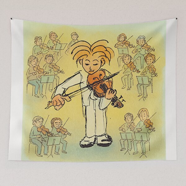 Item preview, The Violonist  - The Bevilaqua original Ink variation designed and sold by Helios Be. Lavsh.