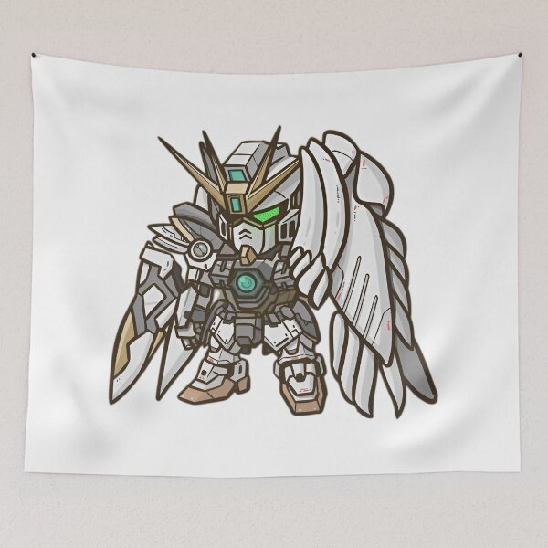 Item preview, Chibi Mecha Angel Warrior — SD Style Winged Robot Armor designed and sold by Dyan4.