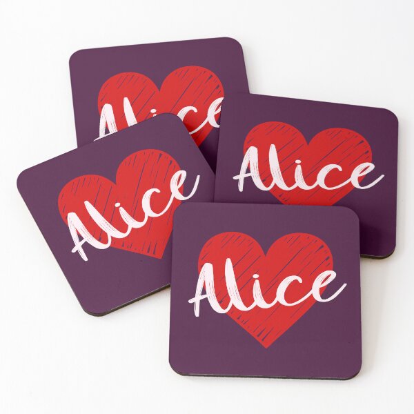 Item preview, Alice Name Red Heart  designed and sold by Jeallan Designs.