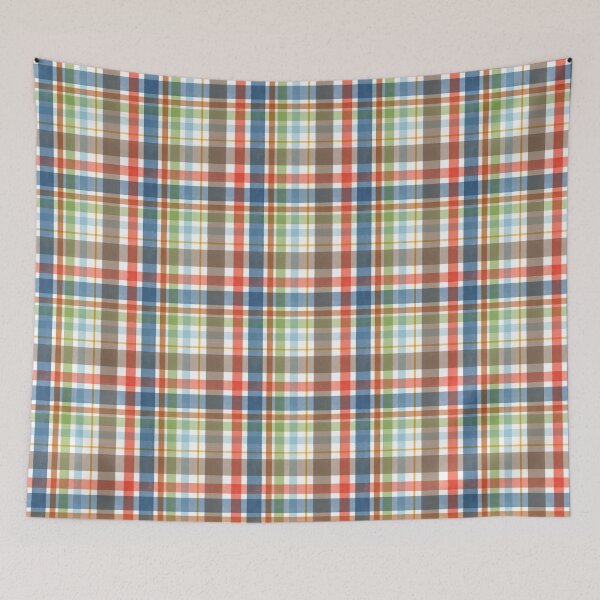 Item preview, Modern Watercolor Colorful Grunge Plaid designed and sold by sasyall.