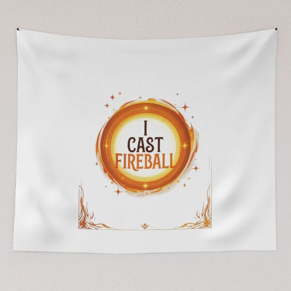 Item preview,  I CAST FIREBALL — Epic TTRPG Spellcaster Tee designed and sold by EcoArtTees.