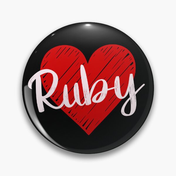 Item preview, Ruby Name Red Heart  designed and sold by Jeallan Designs.