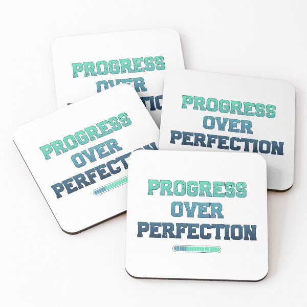 Item preview, Progress Over Perfection – Motivational Quote designed and sold by Design-Horizons.