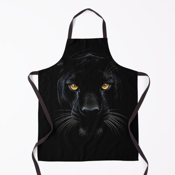 Item preview, Black Panther With Golden Eyes – Luxury Wildlife Art | Gold-Foil Details, Dramatic Shadow Portrait designed and sold by ColorSplash123.