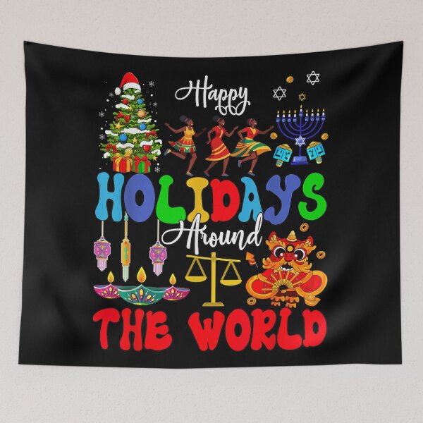 Item preview, Happy Holidays Around The World Diverse Cultures Global Celebration designed and sold by HenikaPonko.