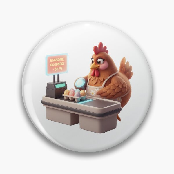Item preview, Funny Chicken Cashier Supermarket Checkout Clerk designed and sold by vk09.