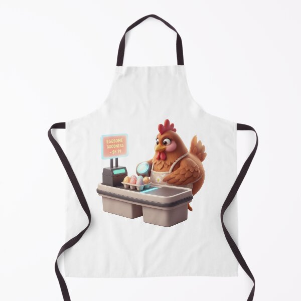 Item preview, Funny Chicken Cashier Supermarket Checkout Clerk designed and sold by vk09.