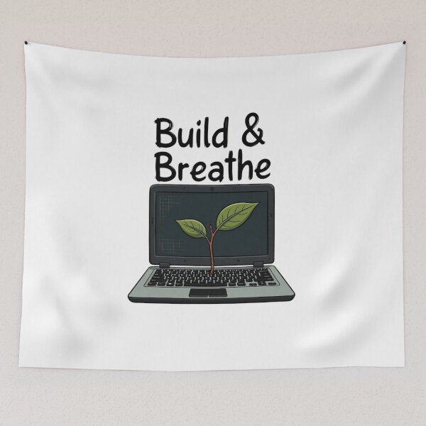 Item preview, Build & Breathe — Creator & Startup Comfort Tee designed and sold by EcoArtTees.
