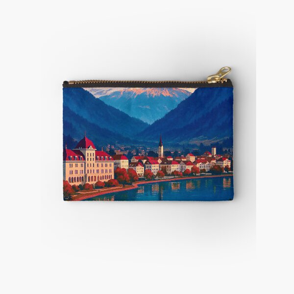 Item preview, Interlaken in Switzerland. Vintage travel poster designed and sold by Steffani Lehmann.