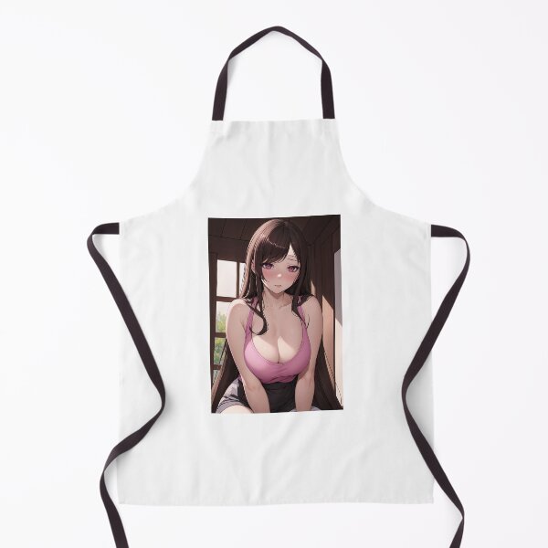 Item preview, Chiho NTRAHOLIC Anime Art | Long Dark Hair Pink Top Blush Aesthetic designed and sold by iloveanimechibi.