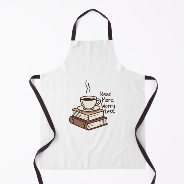 Item preview, Read More. Worry Less. — Book & Coffee Cozy Tee designed and sold by EcoArtTees.