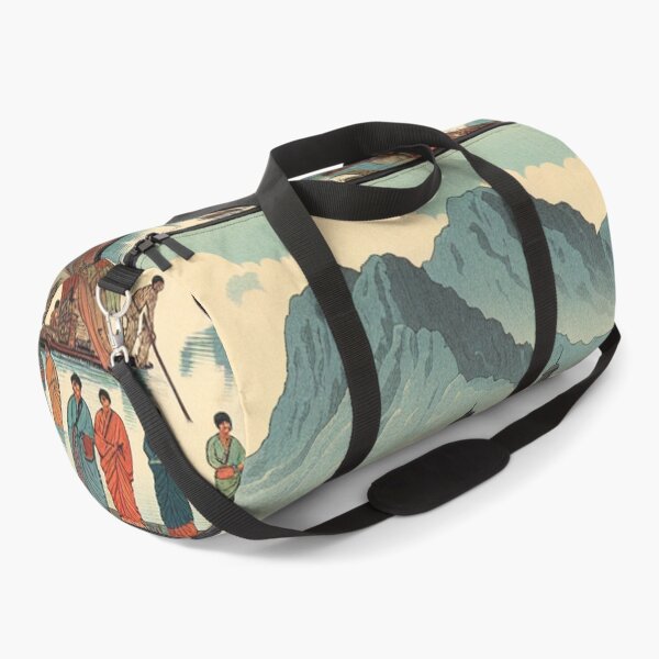 Item preview, Pune India Ukiyo-e Landscape – Shaniwar Wada, Hills & Pastel Edo Art designed and sold by Vandy Fullam.