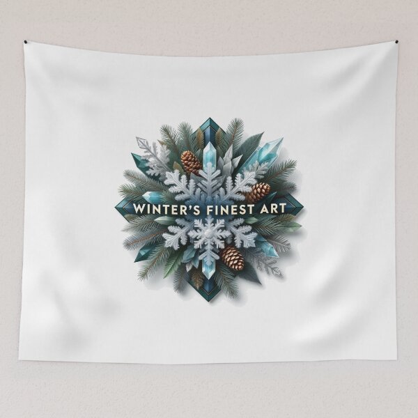 Item preview, Intricate Frozen Evergreen T-Shirt, Premium Crystal Winter Emblem, Generic Holiday Gift designed and sold by YMLux.