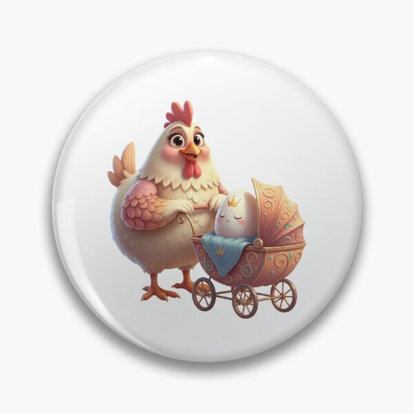 Item preview, Funny Chicken Mom With Royal Egg Baby Stroller designed and sold by vk09.
