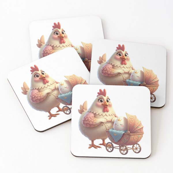 Item preview, Funny Chicken Mom With Royal Egg Baby Stroller designed and sold by vk09.