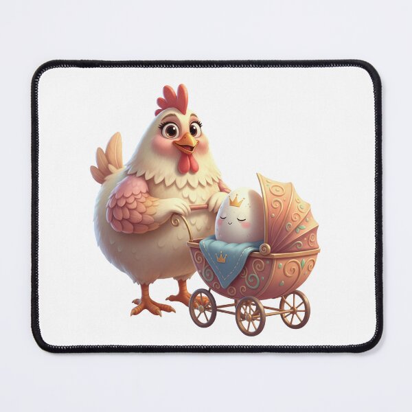 Item preview, Funny Chicken Mom With Royal Egg Baby Stroller designed and sold by vk09.
