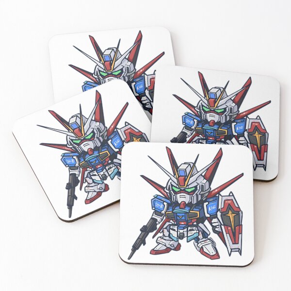 Item preview, Chibi Mecha Striker — SD Armored Robot Warrior with Shield designed and sold by Dyan4.
