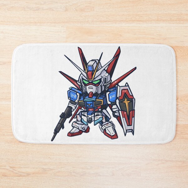 Item preview, Chibi Mecha Striker — SD Armored Robot Warrior with Shield designed and sold by Dyan4.