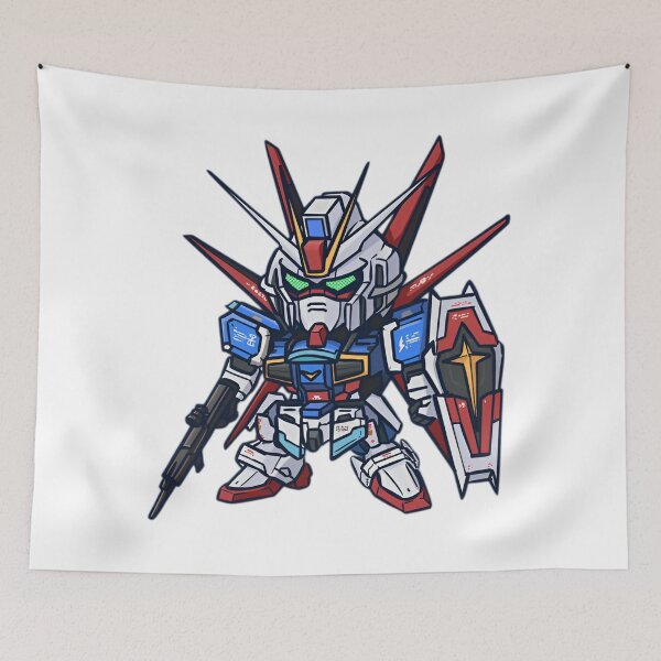 Item preview, Chibi Mecha Striker — SD Armored Robot Warrior with Shield designed and sold by Dyan4.
