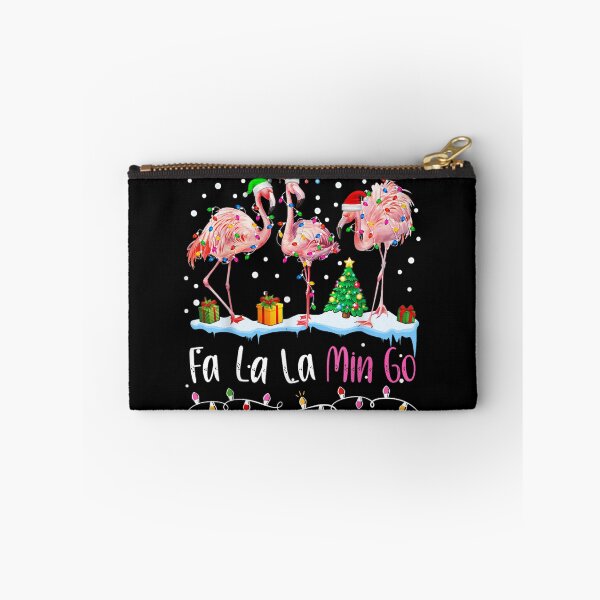 Item preview, Fa La La Min Go Flamingos Christmas Lights Tropical Holiday Pun designed and sold by HenikaPonko.