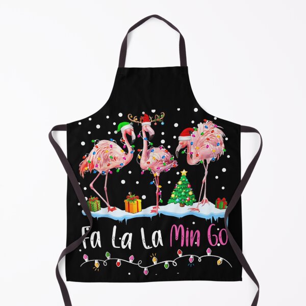 Item preview, Fa La La Min Go Flamingos Christmas Lights Tropical Holiday Pun designed and sold by HenikaPonko.