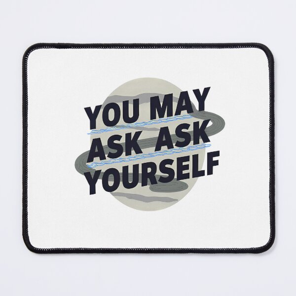 Item preview, You May Ask Yourself – Abstract Retro Quote Art Print designed and sold by nytrends.