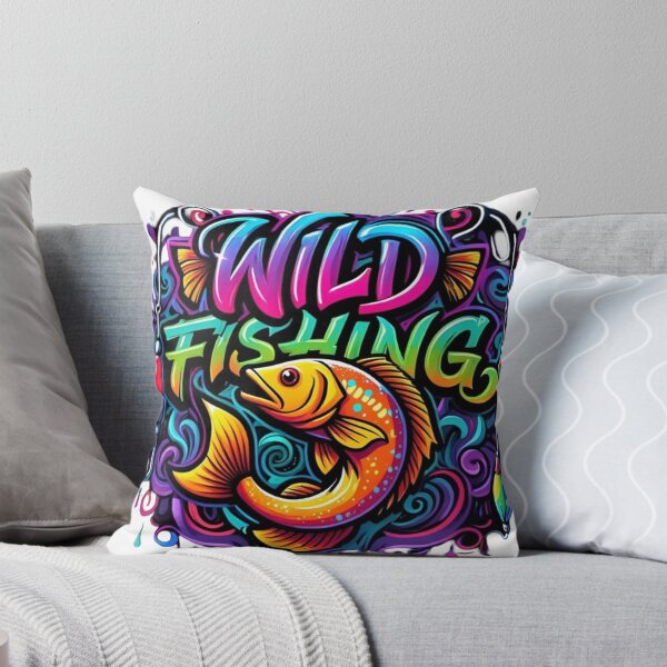 Item preview, Vibrant Graffiti Art: "Wild Fishing" Graphic Design designed and sold by newvisionart191.