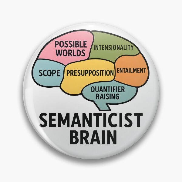 Artikelvorschau, Semanticist Brain – Lustiges Geschenk für formale Semantik und Linguistik entworfen und verkauft von Nerd Romance Café.