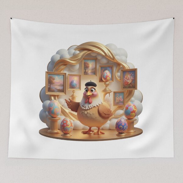 Item preview, Funny Chicken Art Curator Museum Gallery Guide designed and sold by vk09.