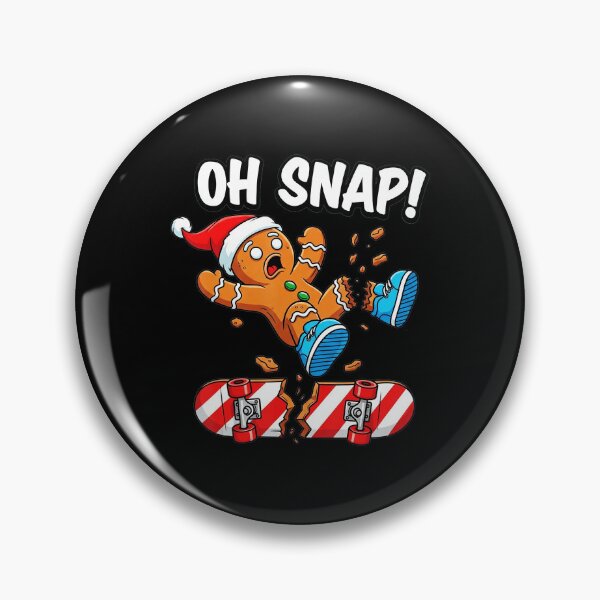 Item preview, Funny Oh Snap Gingerbread Man Skateboard Christmas Pajama  designed and sold by JEFDodsonArt.