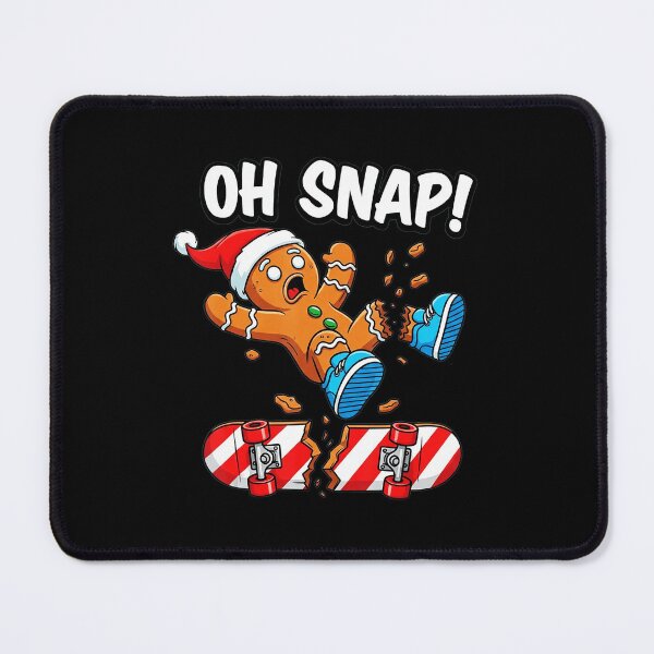 Item preview, Funny Oh Snap Gingerbread Man Skateboard Christmas Pajama designed and sold by JEFDodsonArt.
