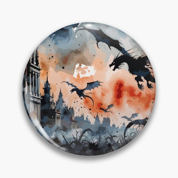 Item preview, Dragons Over a Fatansy Gothic City designed and sold by Anvc-Art.