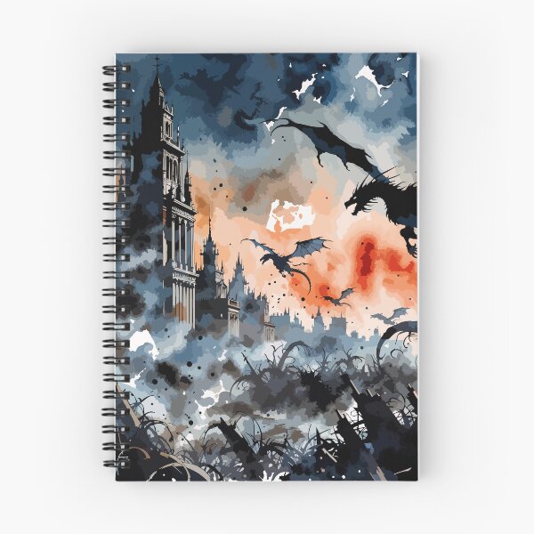 Item preview, Dragons Over a Fatansy Gothic City designed and sold by Anvc-Art.