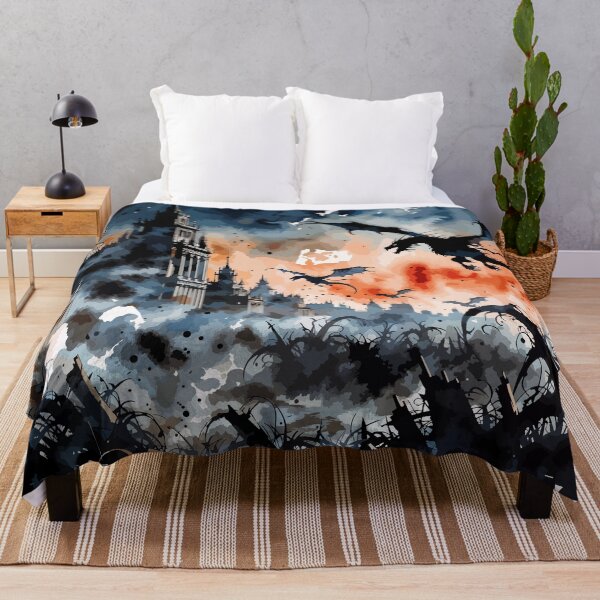 Item preview, Dragons Over a Fatansy Gothic City designed and sold by Anvc-Art.